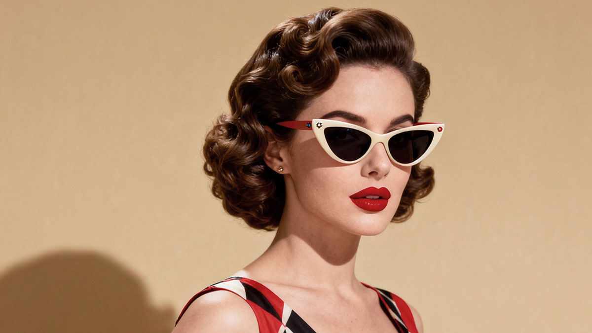 Women's Sunglasses in the 50s: Cat-Eye, Color, and Glamour