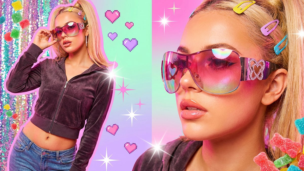 2000s Y2K style sunglasses