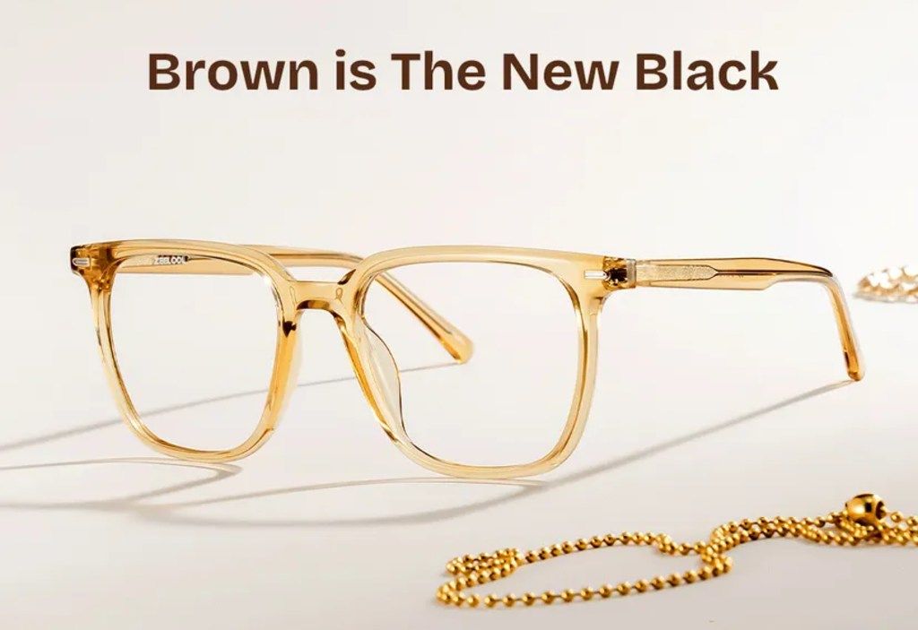 Eliza Square Beige TR90 Glasses