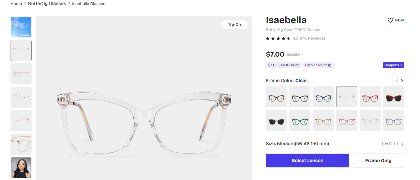 Isaebella glasses