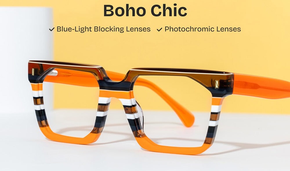 ZEELOOL Two-tone color eyeglasses for halloween sale