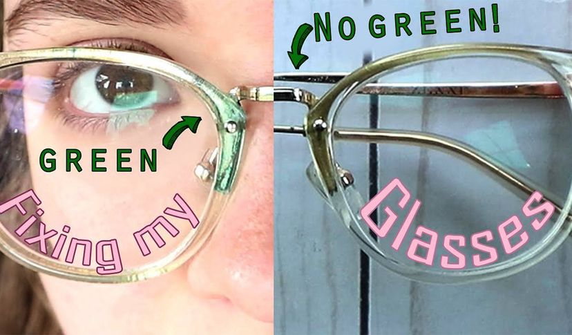 What Will Clean Green off Eyeglass Frame and Prevent Oxidation?