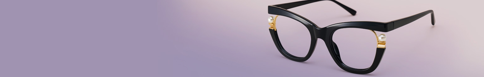 eyeglasses with pearls