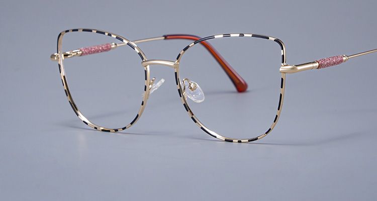 Glasses with Nose Pads Comfortable Adjustable Frames ZEELOOL