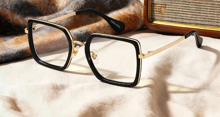 Retro Glasses, Classic Nostalgia Vintage Frame Glasses | ZEELOOL display picture 1