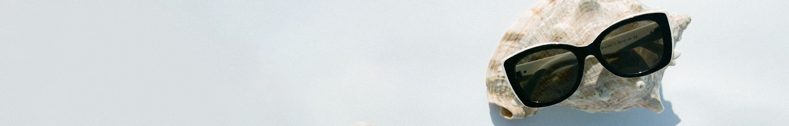 black-framed sunglasses