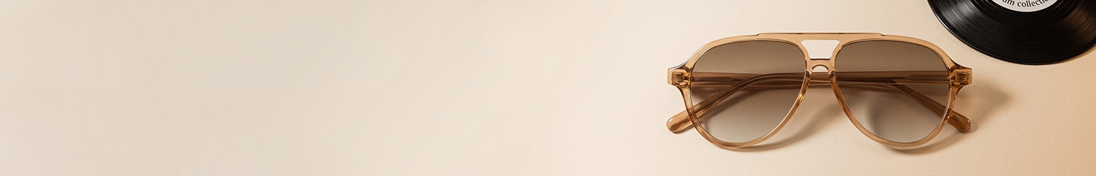 champagne frame sunglasses