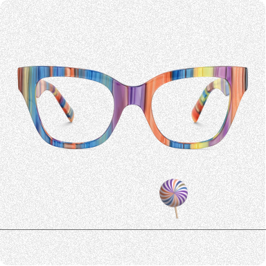 Nereyda Candy Glasses - Lollipop