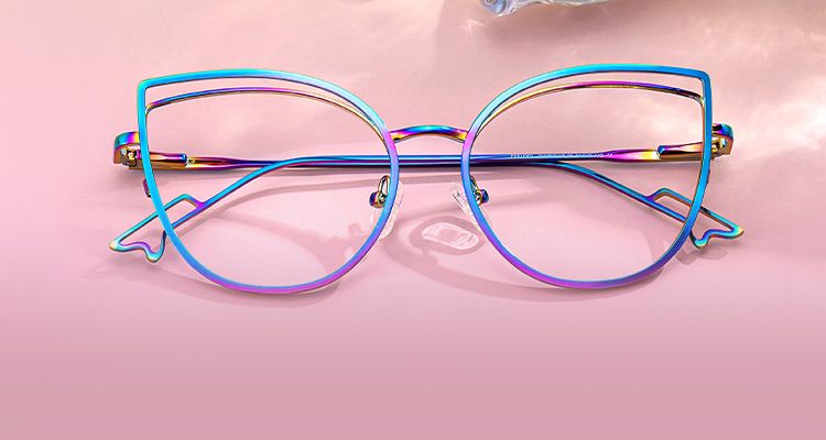Metal Frame Glasses, Gold Metal Prescription Eyeglasses