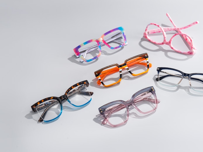 Amazon.com: JRLLFD Cat Eye Polygon Clear Glasses Women Men