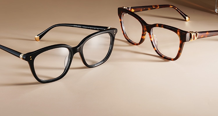 ZEElOOL のおしゃれなフレーム Black Cat Eye Glasses With Rhinestones For Men
