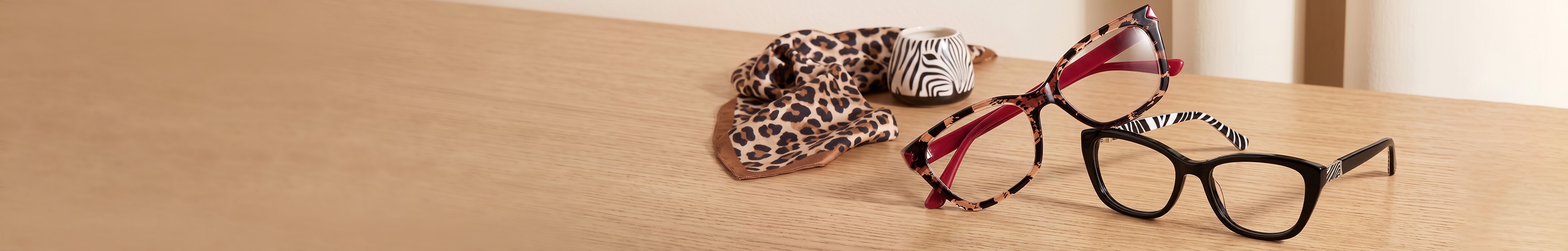 animal print glasses