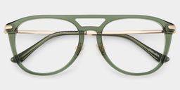 Isabelle Green Aviator Glasses2