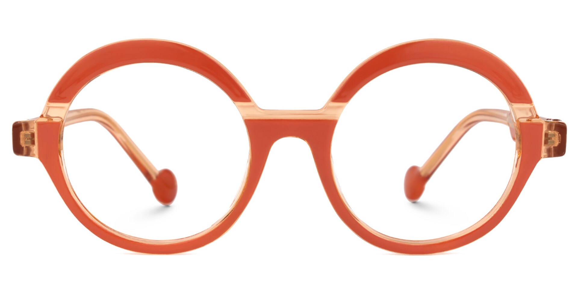 Shermier Round Orange Glasses0