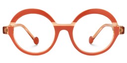 Shermier Round Orange Glasses0