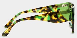 Viva Square Green Tortoise Glasses3