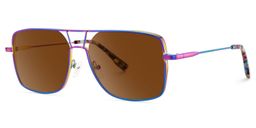 Bowdry Aviator Iridescent Sunglasses2