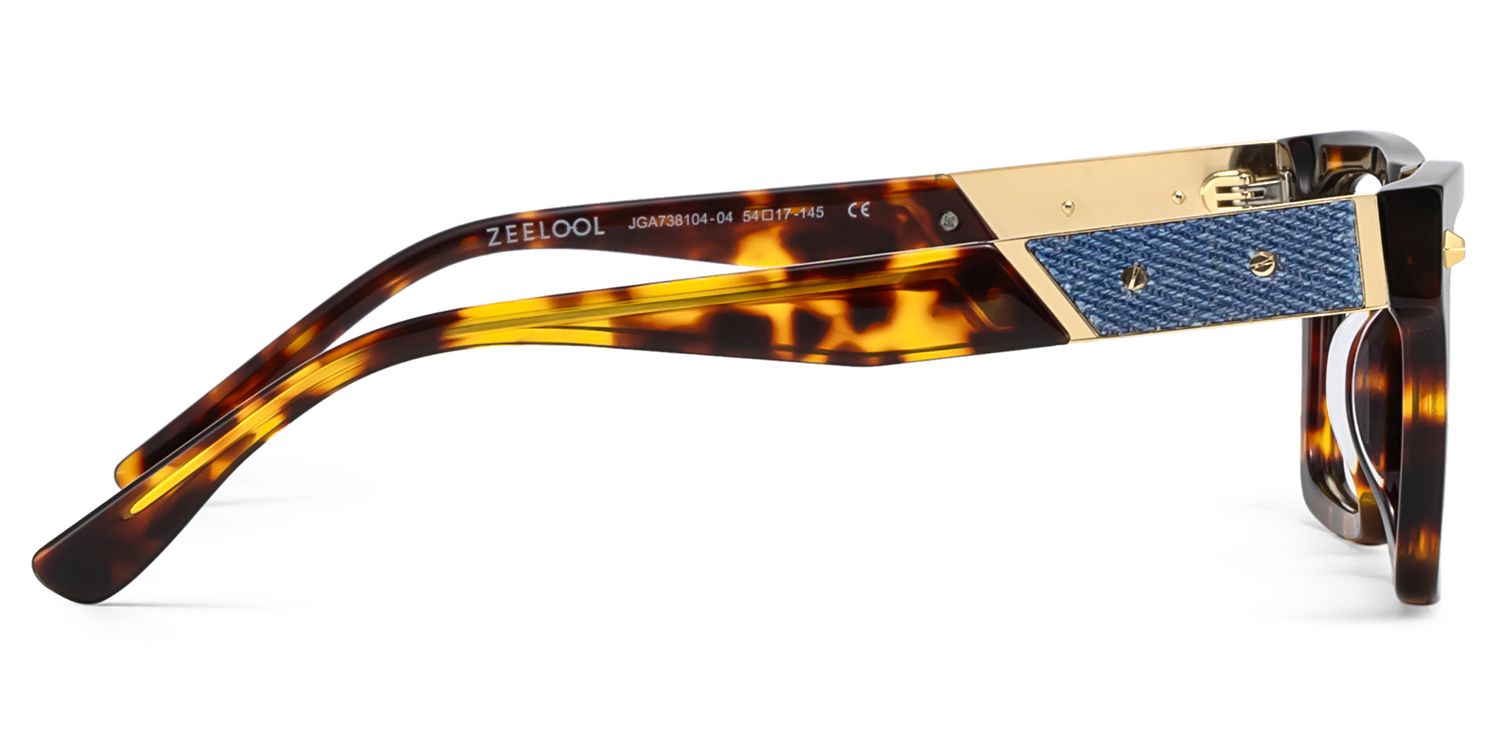 Trent Eyeglasses in Rectangle Tortoise Frame | Zeelool4