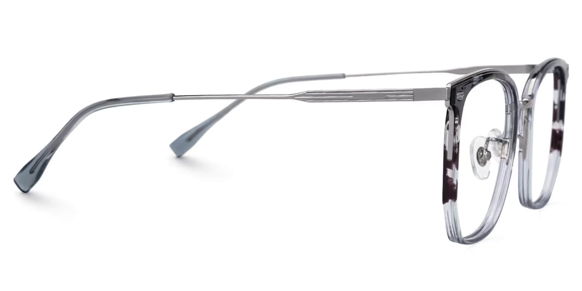 Roque Mixed-material Geometric Tortoise Frame Glasses | Zeelool2