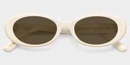 The 90s White Oval Glasses2