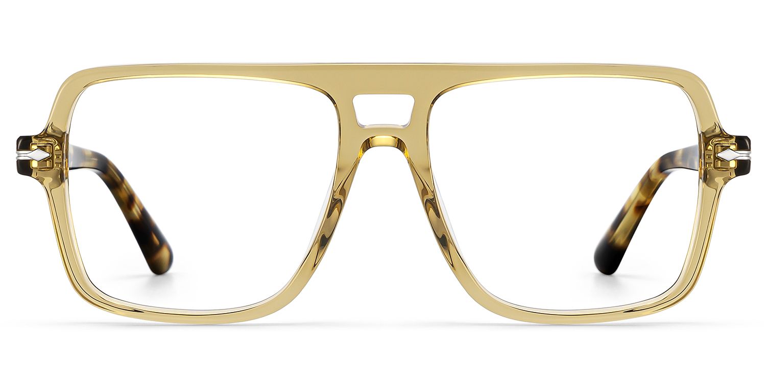 Easton Beige Color Aviator Frame Gasses | ZEELOOL