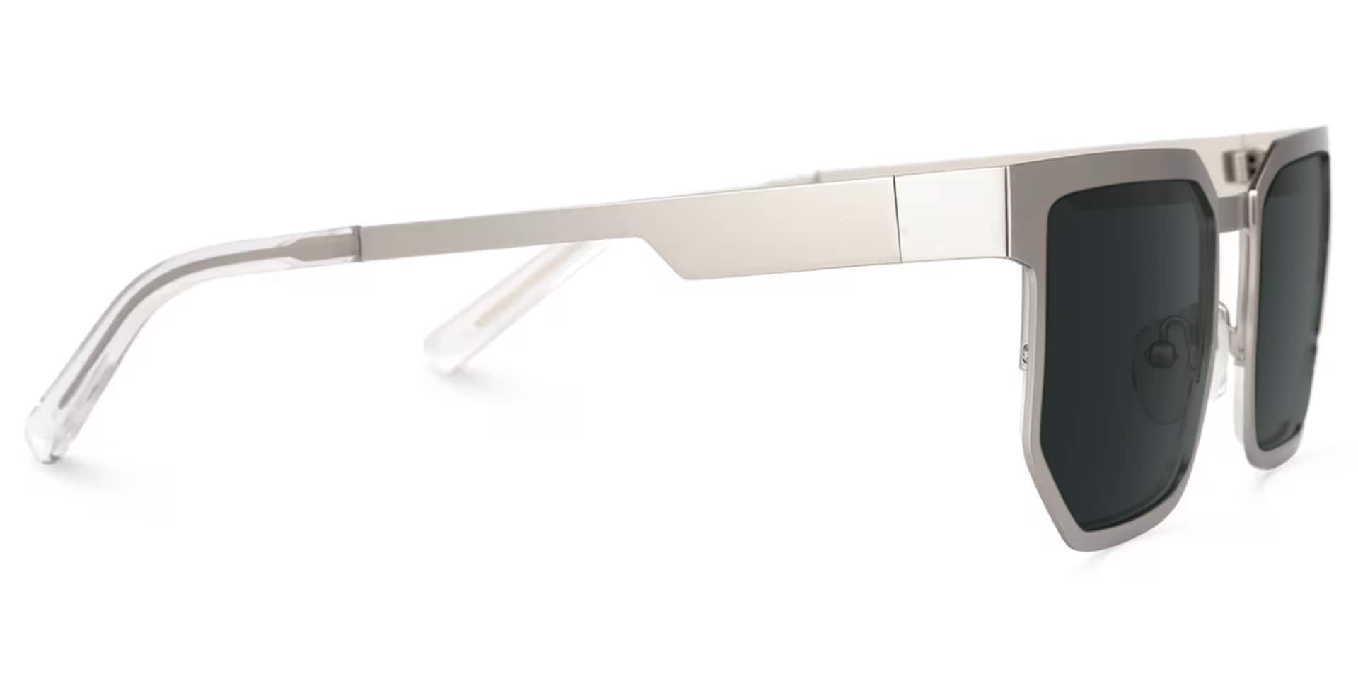 Barber Geometric Silver Sunglasses Frames2