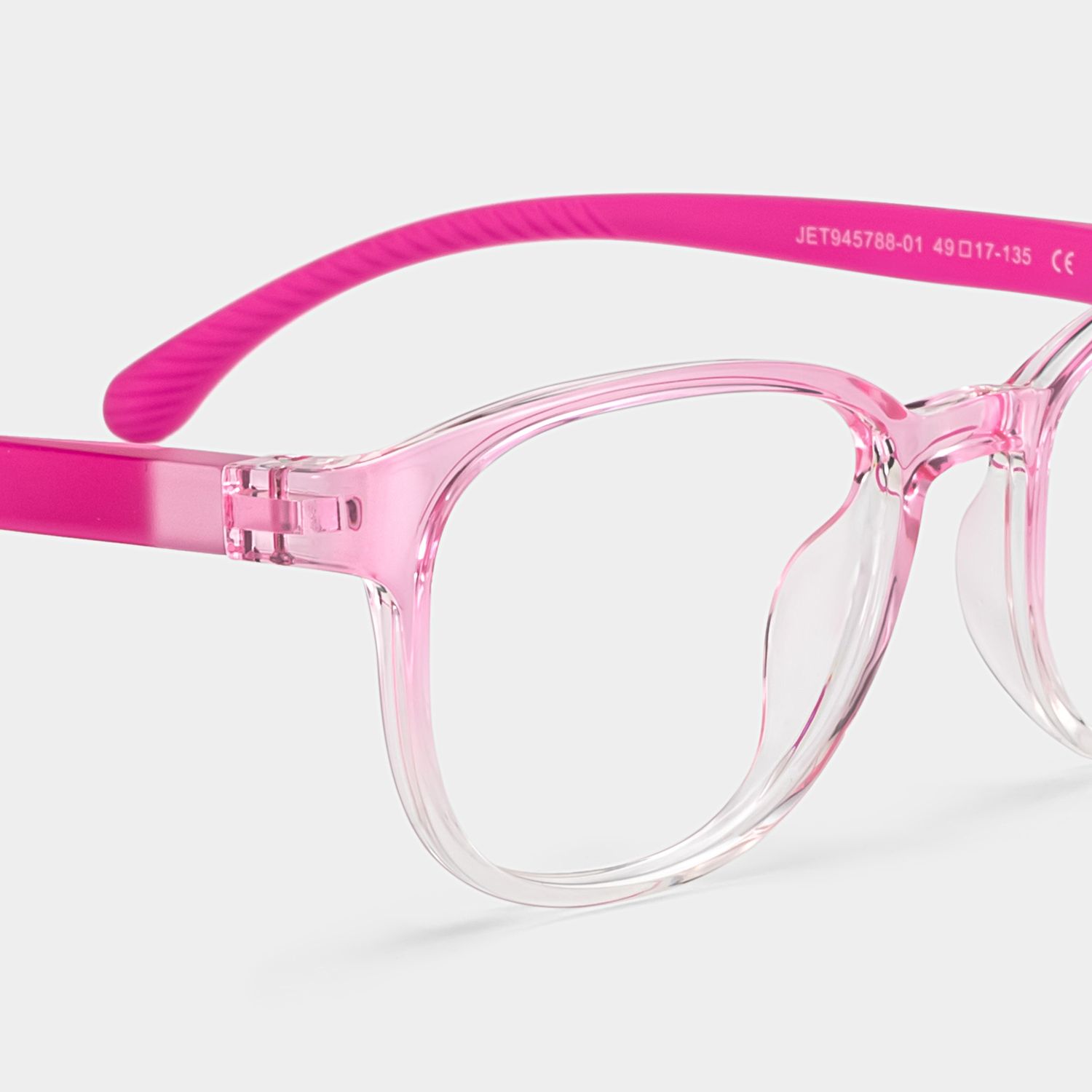 Dale Round Pink Frame Eyeglasses for Pre-tweens5