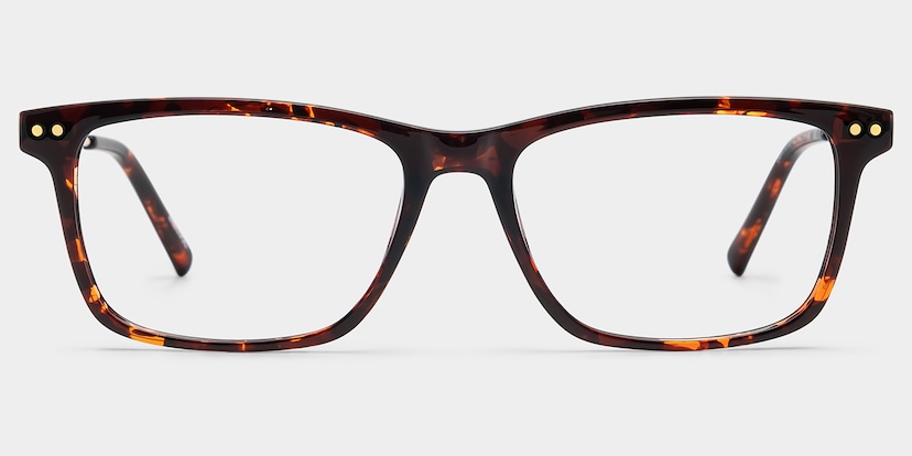 Eleanor Rectangle Brown Glasses