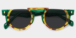 Mastin Round Tortoise Glasses1