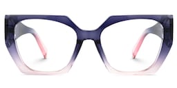 Sileidy Geometric Purple-Pink Glasses0