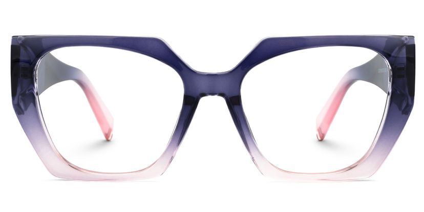Sileidy Geometric Purple-Pink Glasses