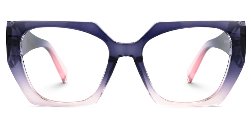 Sileidy Geometric Purple-Pink Glasses