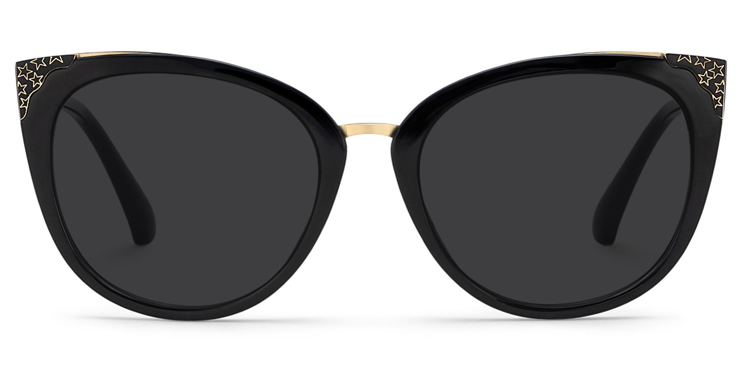 Dalton Cat Eye Black Sunglasses | Zeelool Glasses