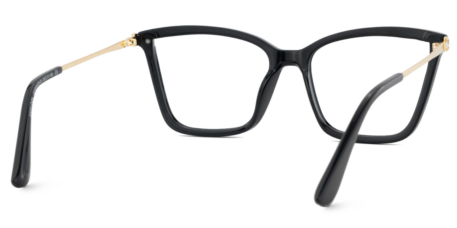 Stephens Cateye with Black Glasses Oversized Frames | Zeelool5
