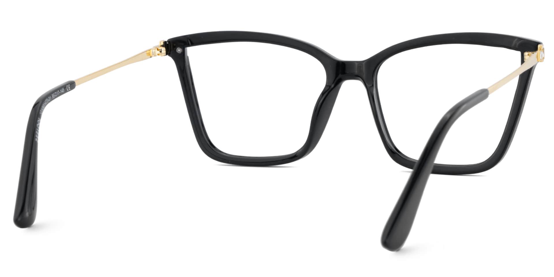 Stephens Cateye with Black Glasses Oversized Frames | Zeelool5
