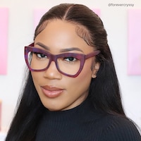 Bernita Geometric Red-Purple Glasses4