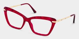 Juliet Red Rectangle Glasses2