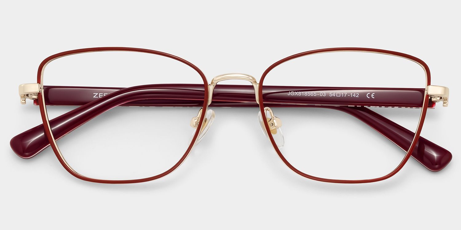 Lucille Red Butterfly Glasses | ZEELOOL2