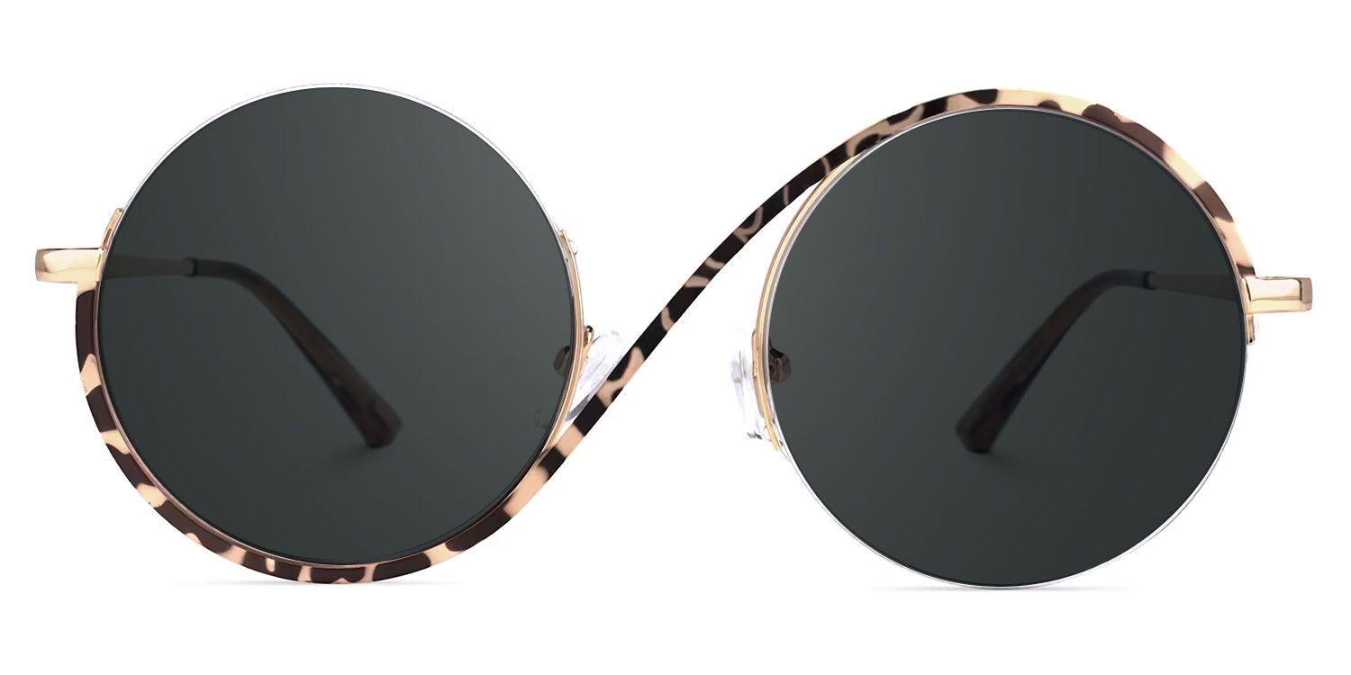 Flozif Tortoise Round Frame Glasses deals -Zeelool0