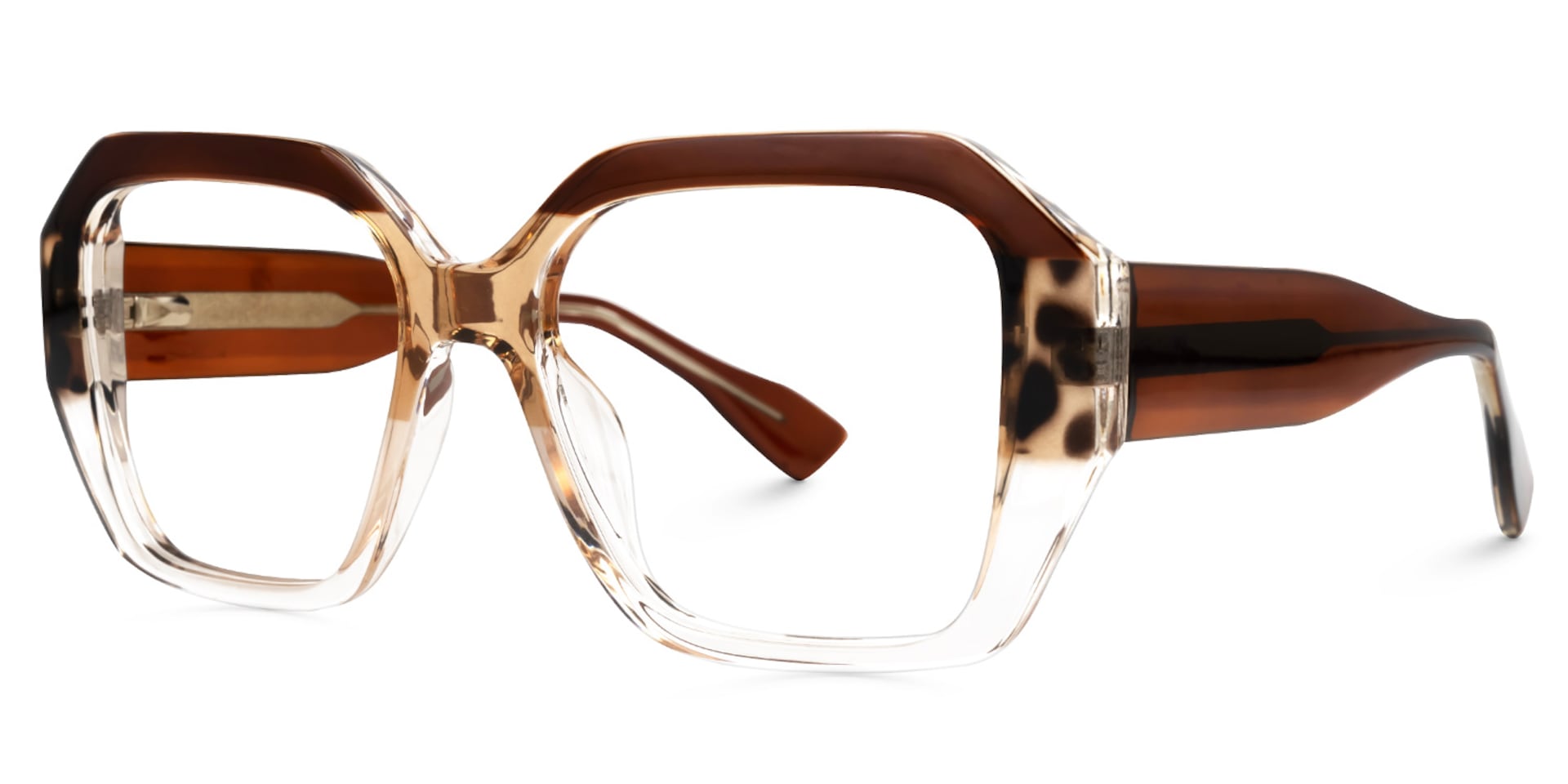 Geometric Tolani Brown Glasses deals -Zeelool Glasses1