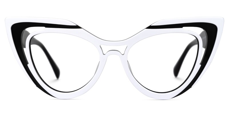 Tenille Cateye White Glasses0