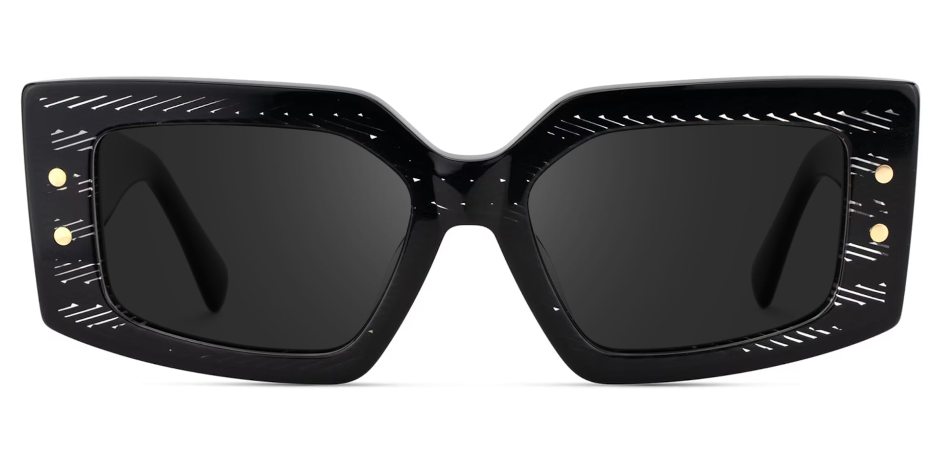 Full Rim Rectangle Eyeglasses In Black Color0