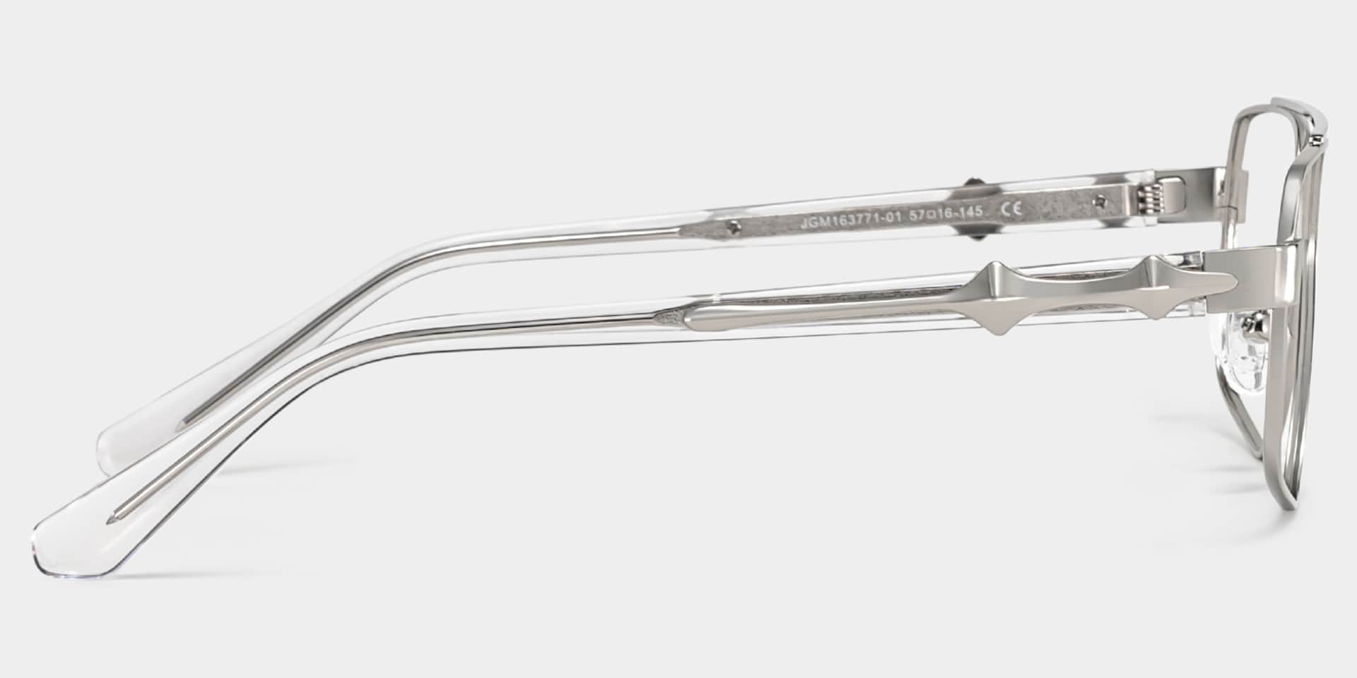 Sterling Eyeglasses in Aviator Silver Frame | ZEELOOL4