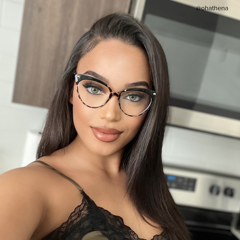 Alivia Cat Eye Black&Tortoise Glasses6