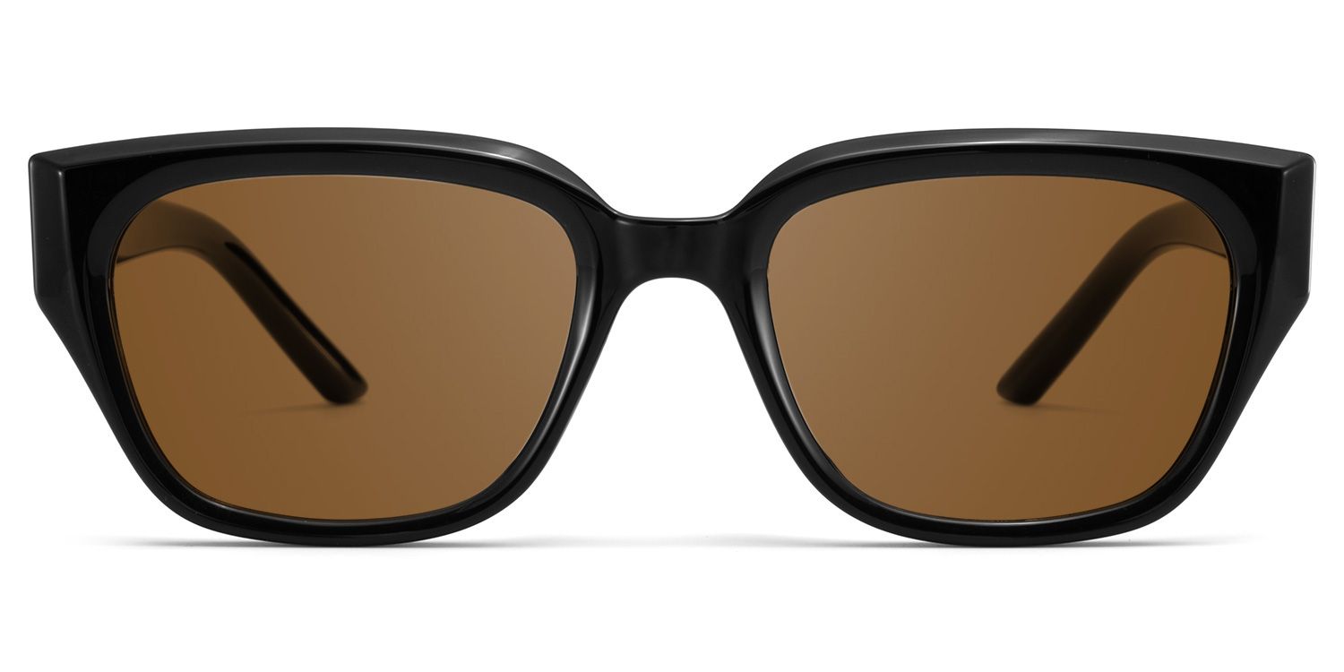 Serene Black Clear Cat eye Polarized Sunglasses Online | Zeelool1