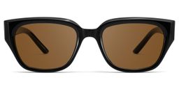 Serene Cat Eye Black Clear Polarized Sunglasses1