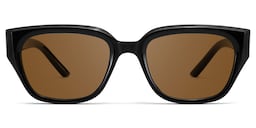 Serene Cat Eye Black Crystal Polarized Sunglasses1