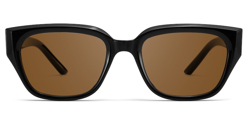 Serene Cat Eye Black Crystal Polarized Sunglasses