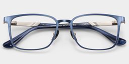 Aubrey Rectangle Blue Glasses2