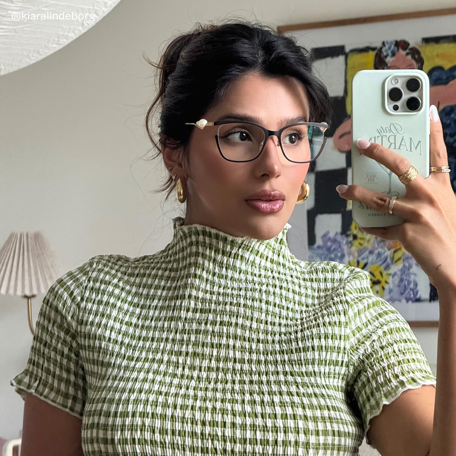 Aria Butterfly Black Glasses8